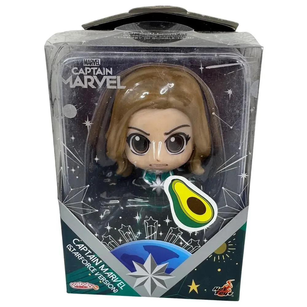 Marvel's Captain Marvel Cosbaby Bobble-Head Figure by Hot Toys Starforce Version